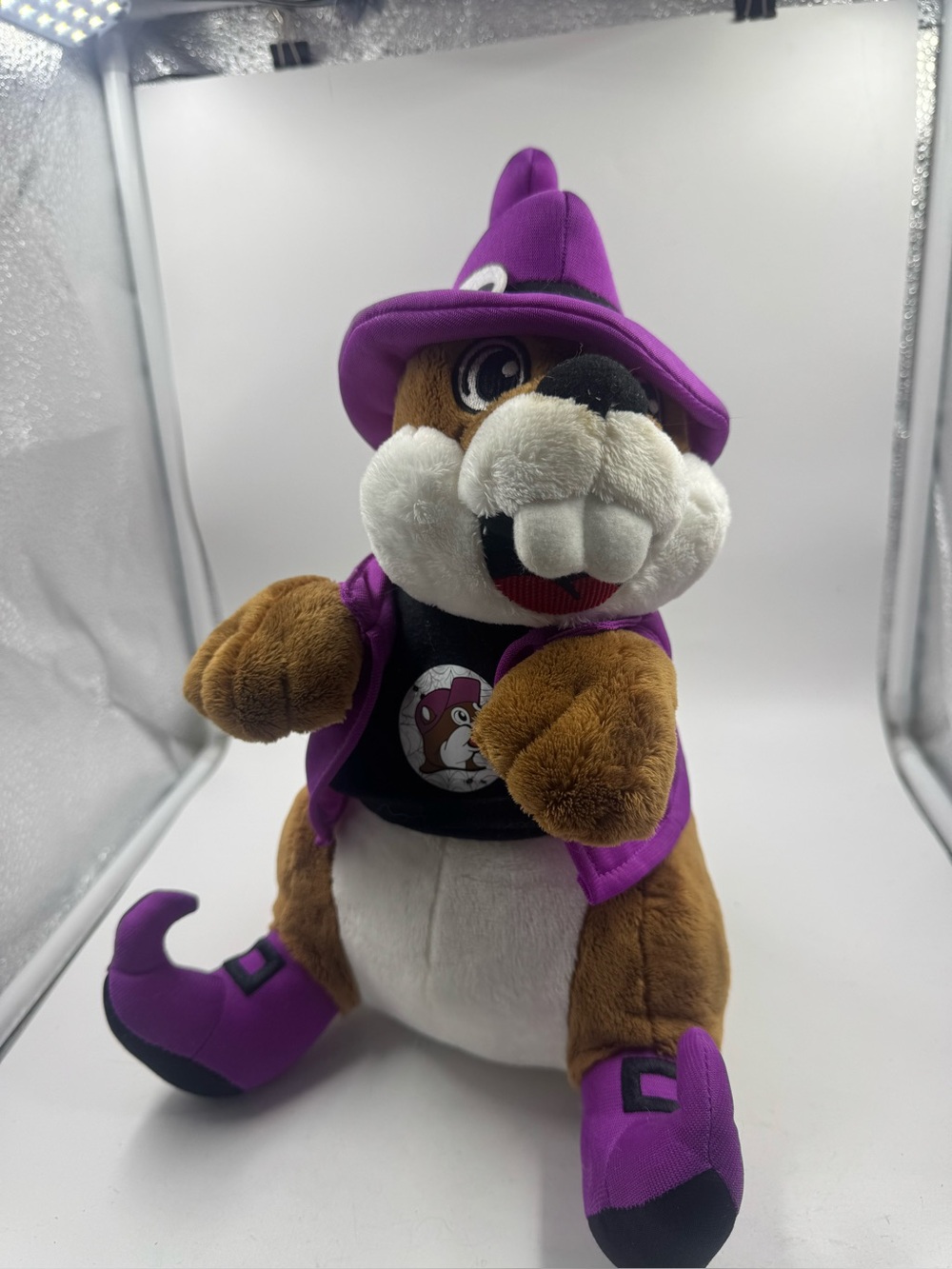 Buc-ee's Purple Witch Plush Bucees Beaver 12" Halloween Wizard Stuffed Toy